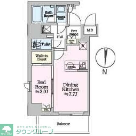 ワンルーフレジデンス亀戸の物件間取画像